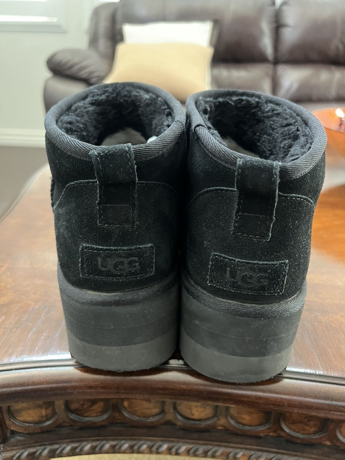 Ugg BLACK PLATFORM UGG BOOTS (SZ 12 WOMEN, SZ 10 MEN) Size US 10 / EU 43 - 2 Thumbnail