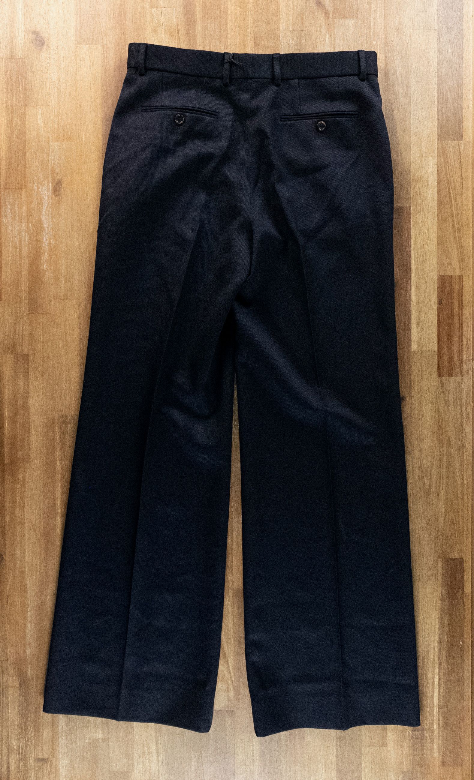 Gucci GUCCI navy blue gabardine wide leg cotton pants Size 32 Size US 32 / EU 48 - 9 Thumbnail