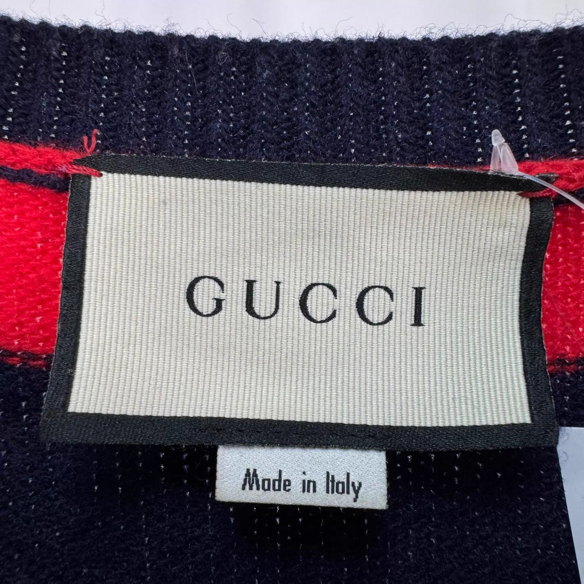 Gucci Gucci Bee & Logo Stripe Knit Sweater M 98 New Size M / US 6-8 / IT 42-44 - 5 Thumbnail