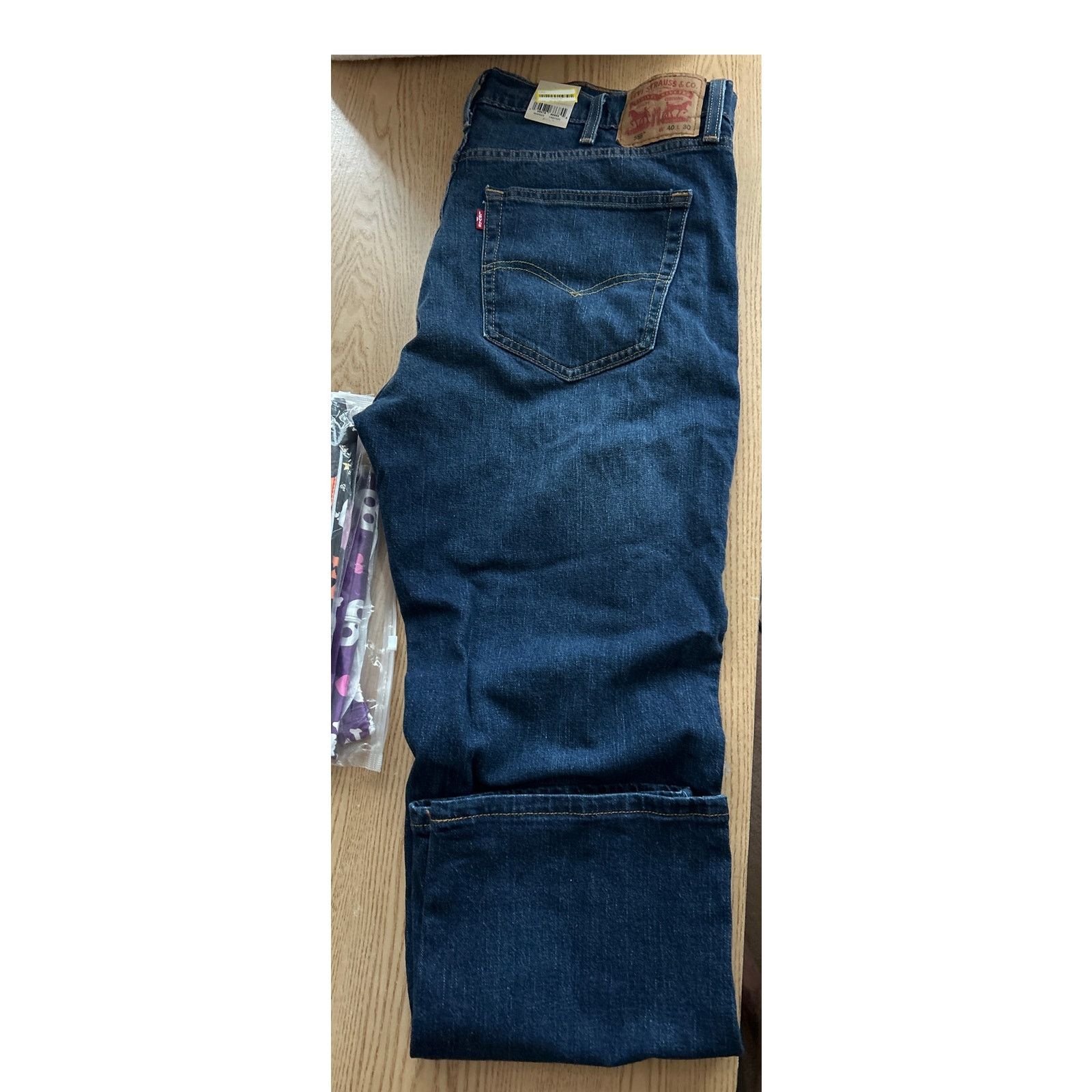 Levi's New Mens Levi’s 559 Straight Leg Stretchy Jeans Blue 40”x30” Size US 40 / EU 56 - 6 Thumbnail