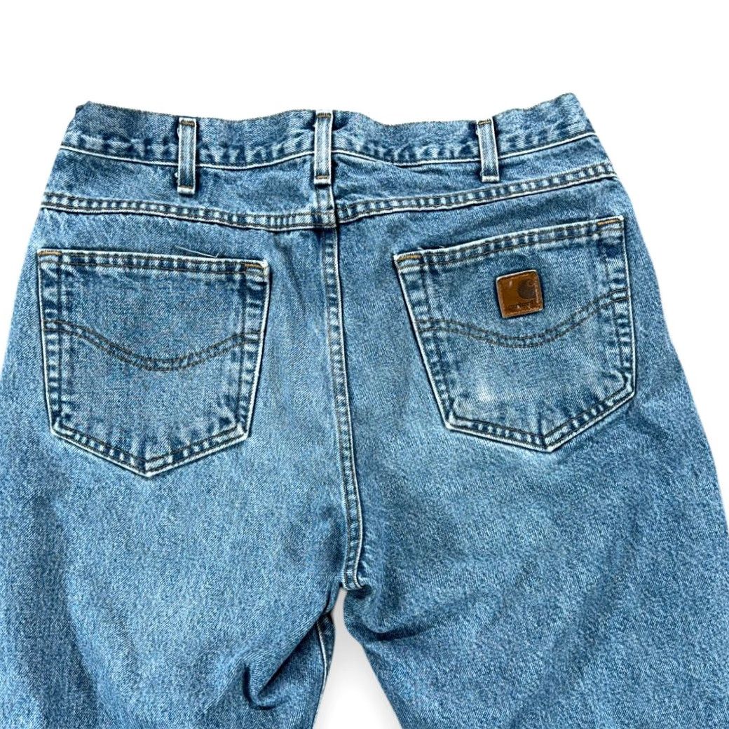 Carhartt Carhartt Jeans Mens 32x30 Blue Stonewash Relaxed Denim 5-Pocket Logo USA Straight Fall, Spring, Summer, Winter Mens Size US 32 / EU 48 - 7 Thumbnail