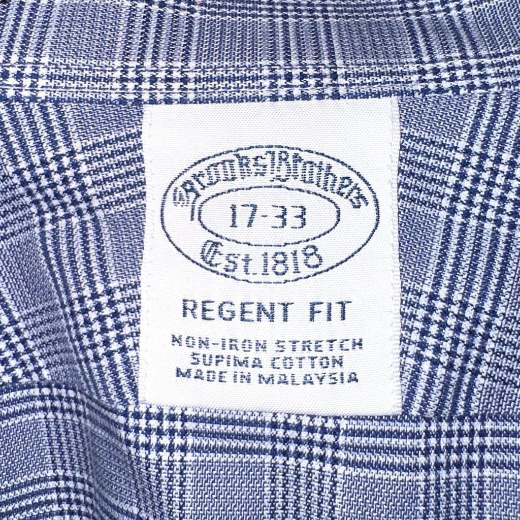 Brooks Brothers Brooks Brothers Navy Non-Iron Dress Shirt XL 17 33 Size US XL / EU 56 / 4 - 2 Thumbnail