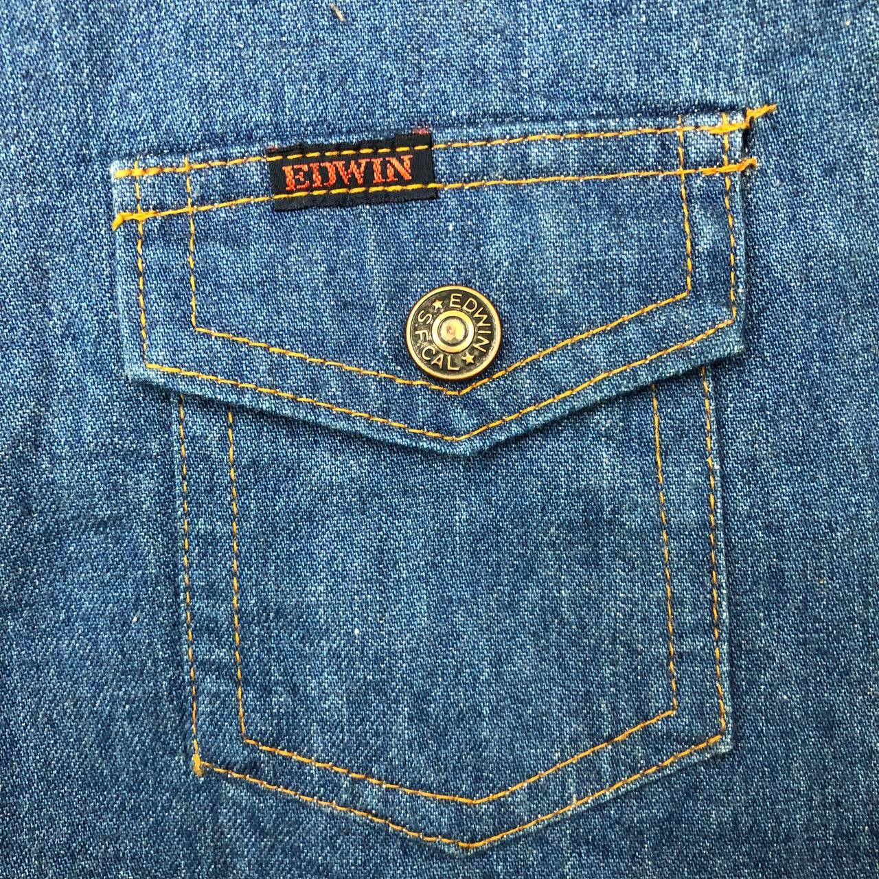 Edwin × Vintage Y374 VTG EDWIN WESTERN DENIM JACKET Size US XS / EU 42 / 0 - 7 Thumbnail
