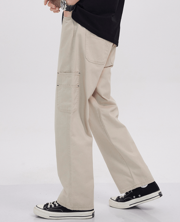 Japanese Brand Japanese retro loose straight-leg cargo pocket jeans Size US 32 / EU 48 - 2 Thumbnail