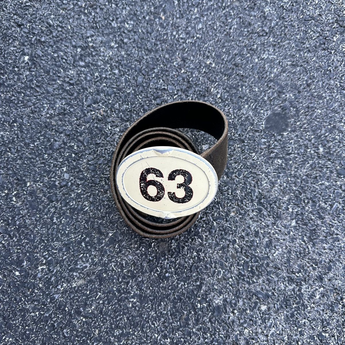 image of Archival Clothing x Avant Garde Vintage Italian Genuine Leather “63” Archival Western Belt in Black