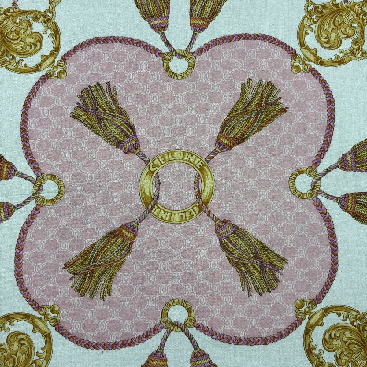 Celine × Vintage Handkerchief # E020 # Bandana # Neckerchief Size ONE SIZE - 7 Thumbnail