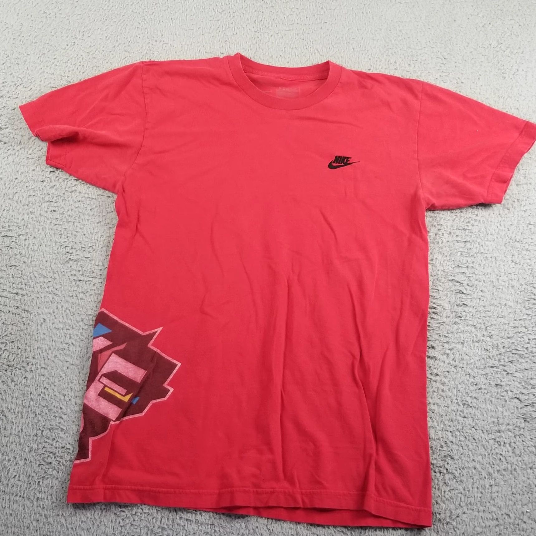 Nike VINTAGE Nike T-Shirt Men Medium Red Embroidered Swoosh Y2K Sports 2000s Size US M / EU 48-50 / 2 - 2 Thumbnail
