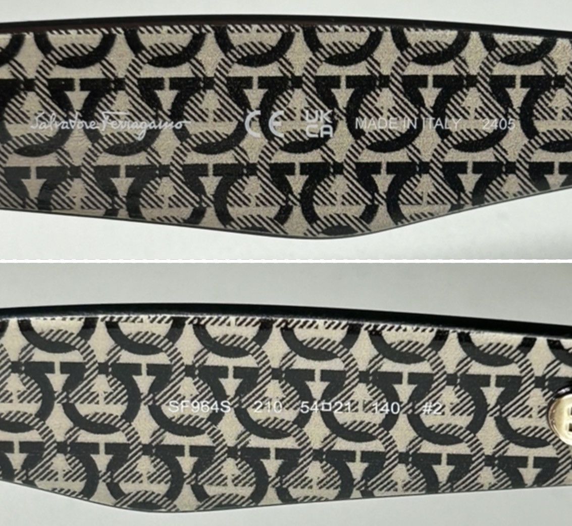 Salvatore Ferragamo Salvatore Ferragamo SF964S Cat Eye Crystal Brown Sunglasses Size ONE SIZE - 5 Thumbnail
