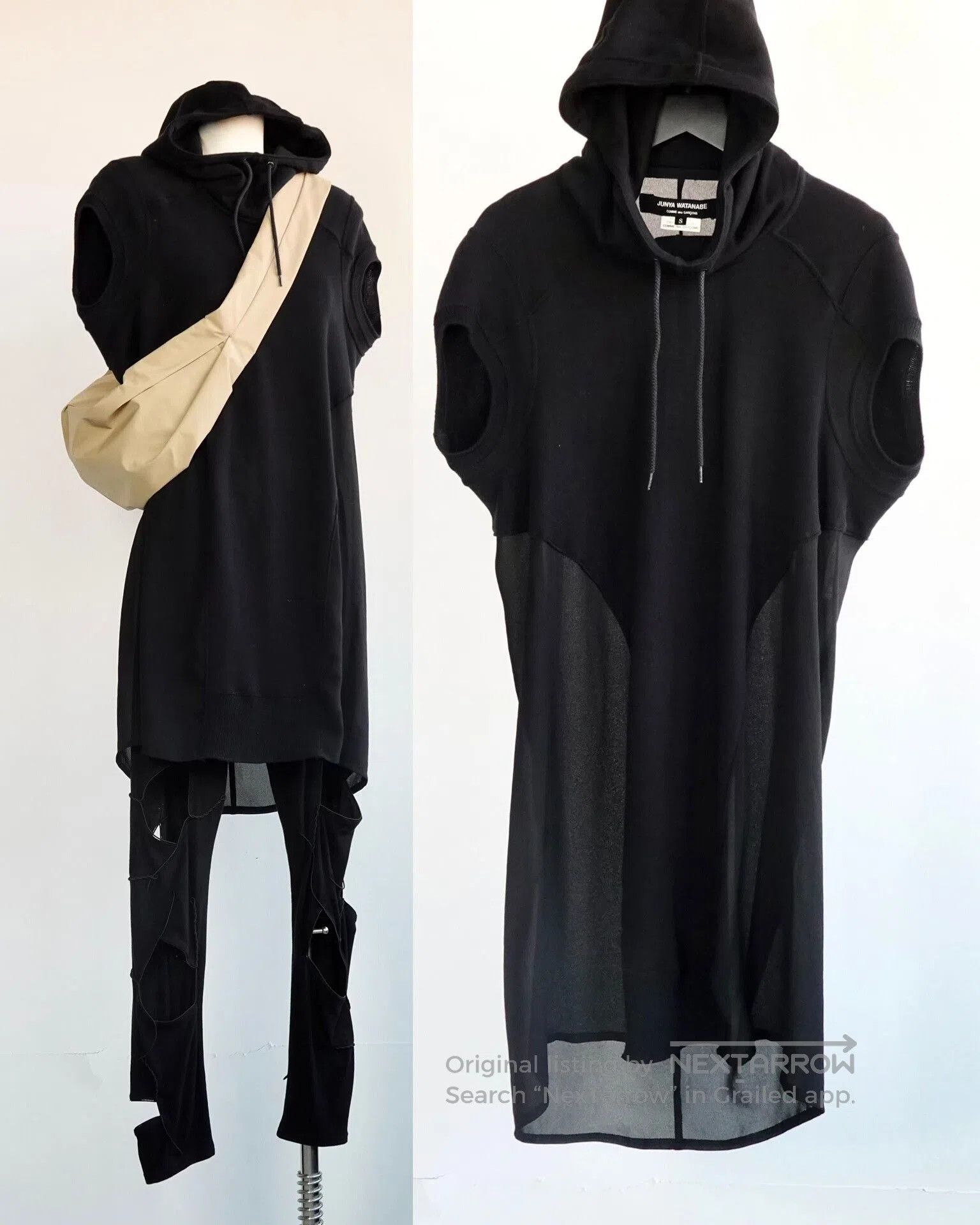 Junya Watanabe Junya Watanabe Sleeveless Hoodie Dress. Size XS / US 0-2 / IT 36-38 - 2 Thumbnail