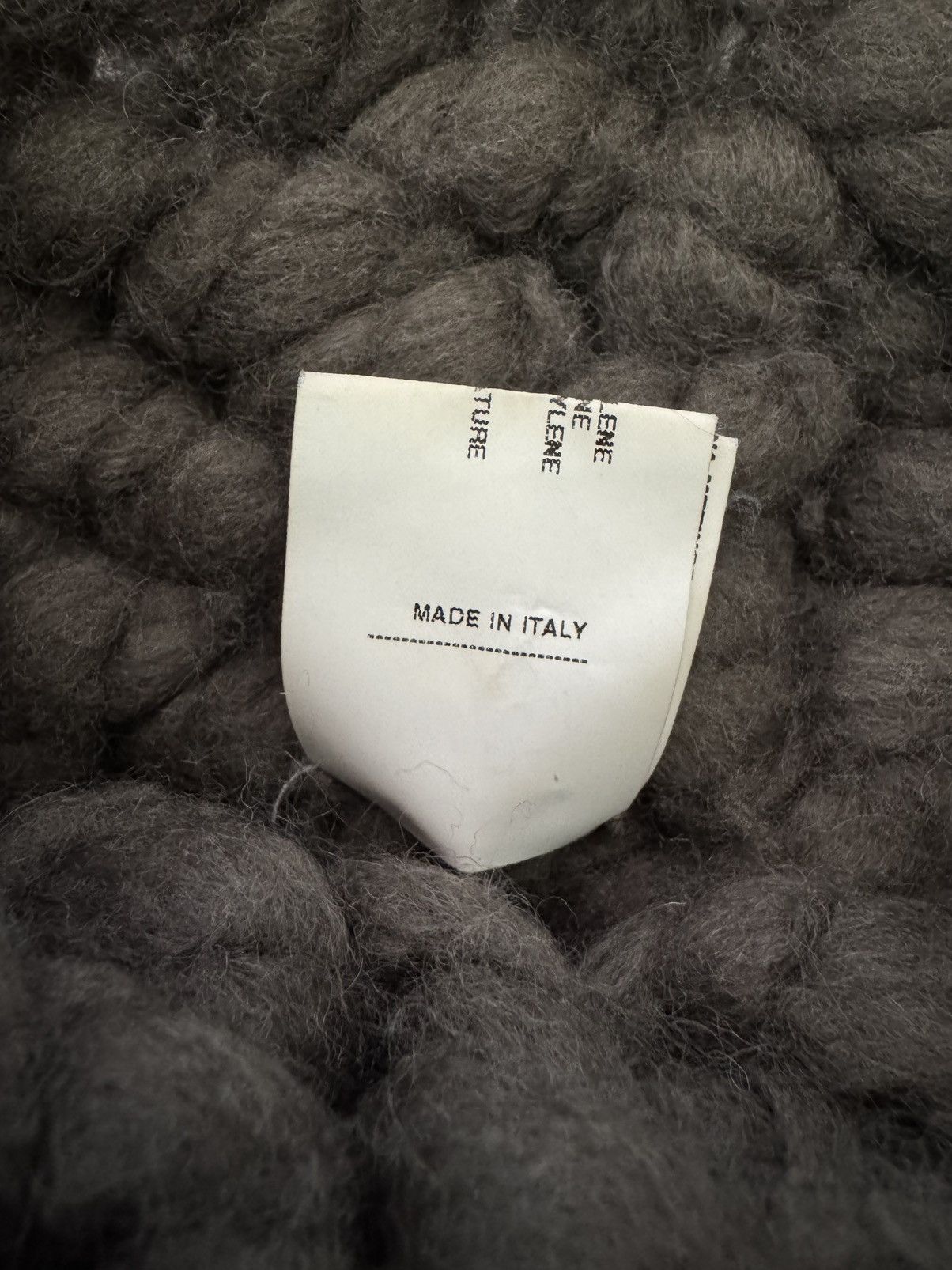 Rick Owens ARCHIVE RICK OWENS MERINO WOOL KNIT BEANIE Size ONE SIZE - 4 Thumbnail
