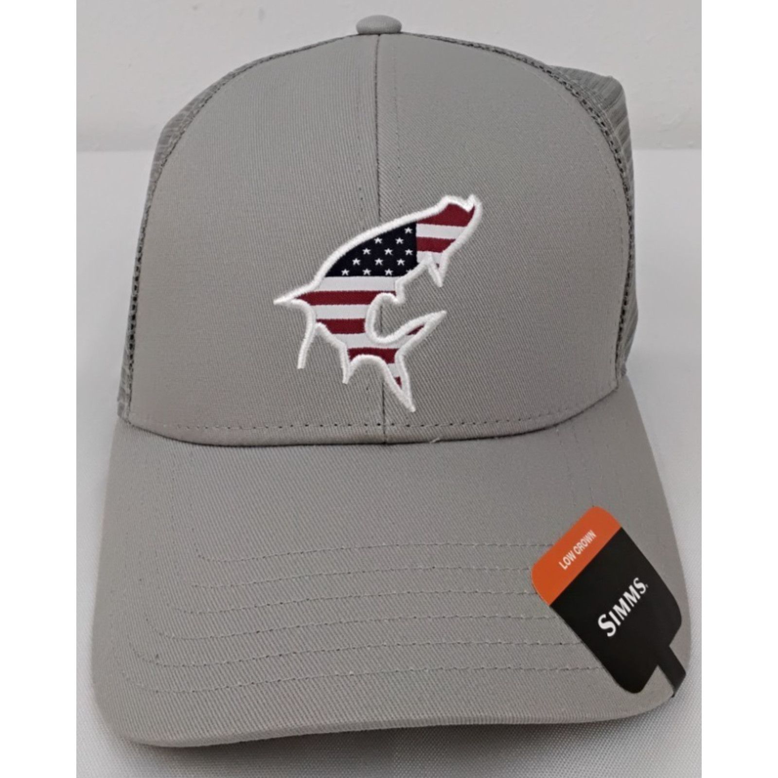 Simms Simms USA Catch Trucker Sterling Gray Ball Cap New With Tag Size ONE SIZE - 3 Thumbnail