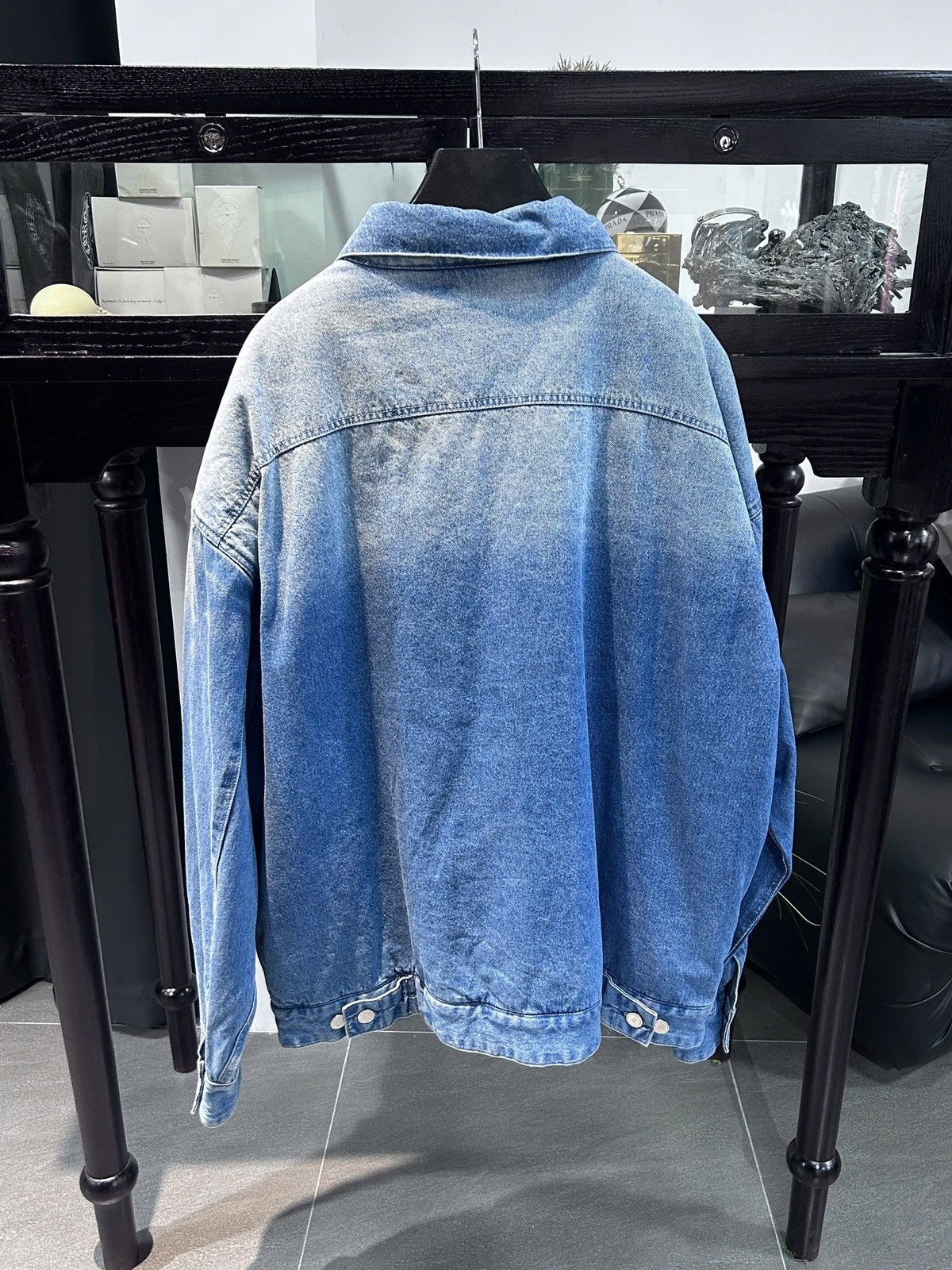 Raf Simons Raf Simons Big Fit Denim Faux Fur Jacket Size US L / EU 52-54 / 3 - 2 Thumbnail