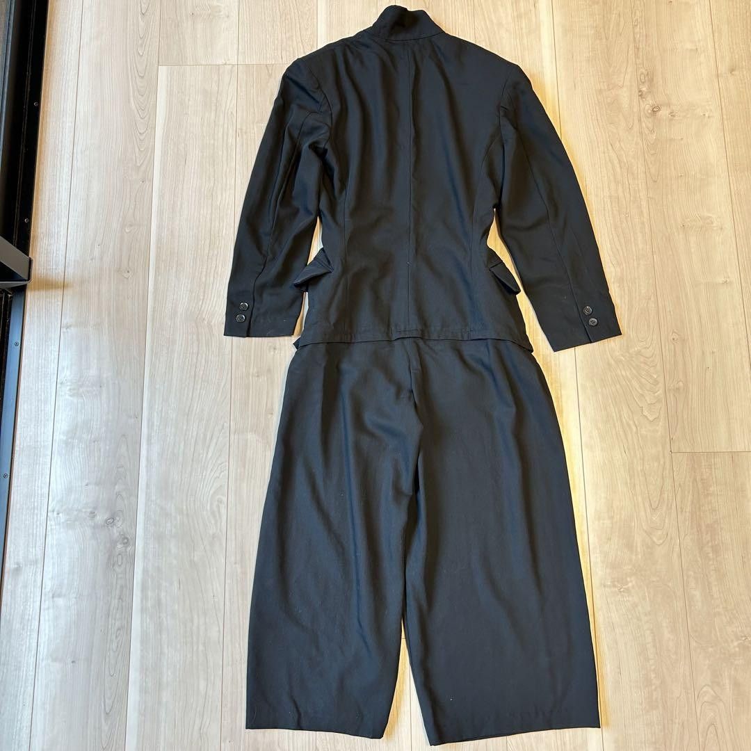 Yohji Yamamoto Yohji Yamamoto Femme black wool gabari jumpsuit Size US S / EU 44-46 / 1 - 2 Thumbnail