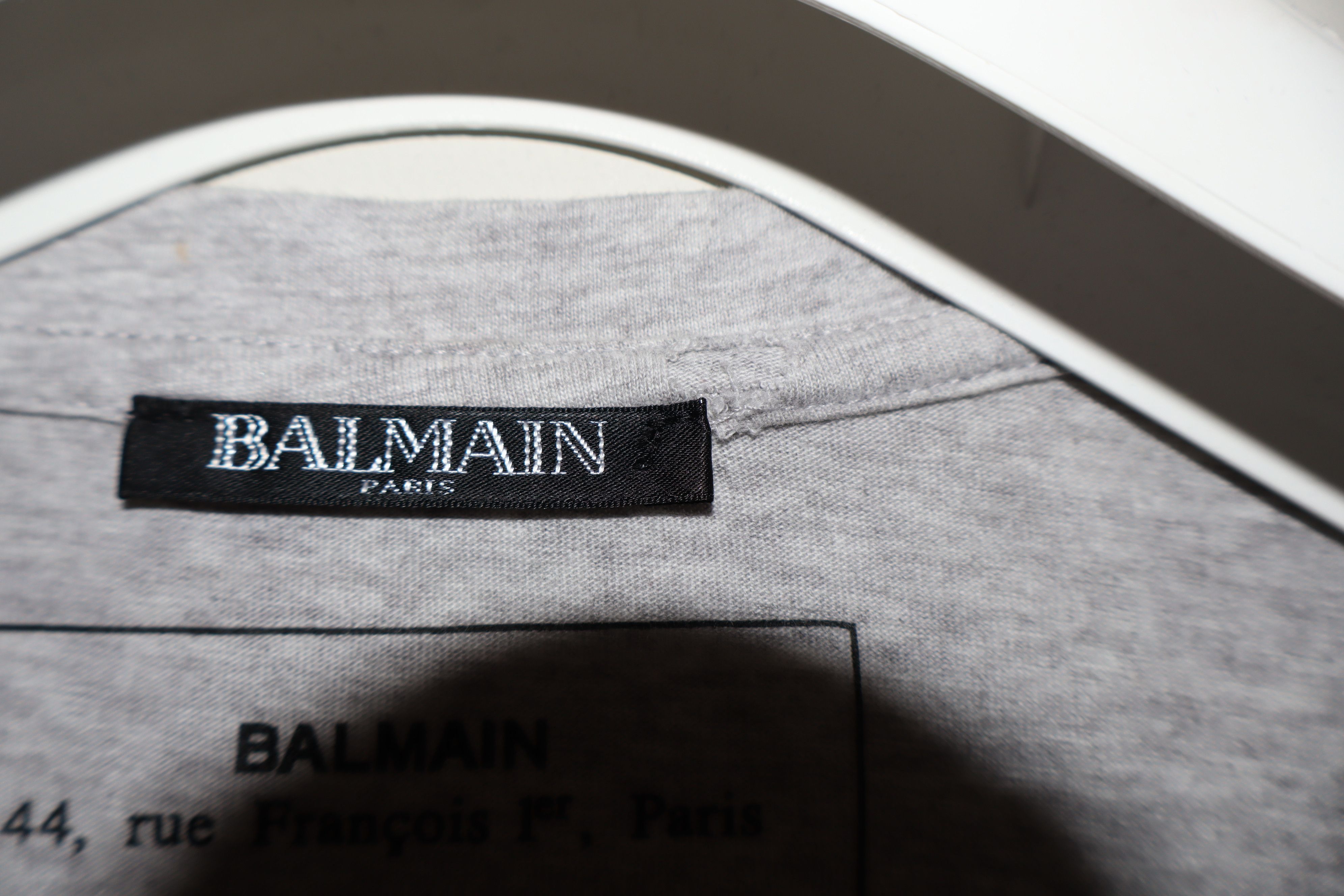 Balmain Brand new flock logo print t-shirt Size US M / EU 48-50 / 2 - 4 Thumbnail