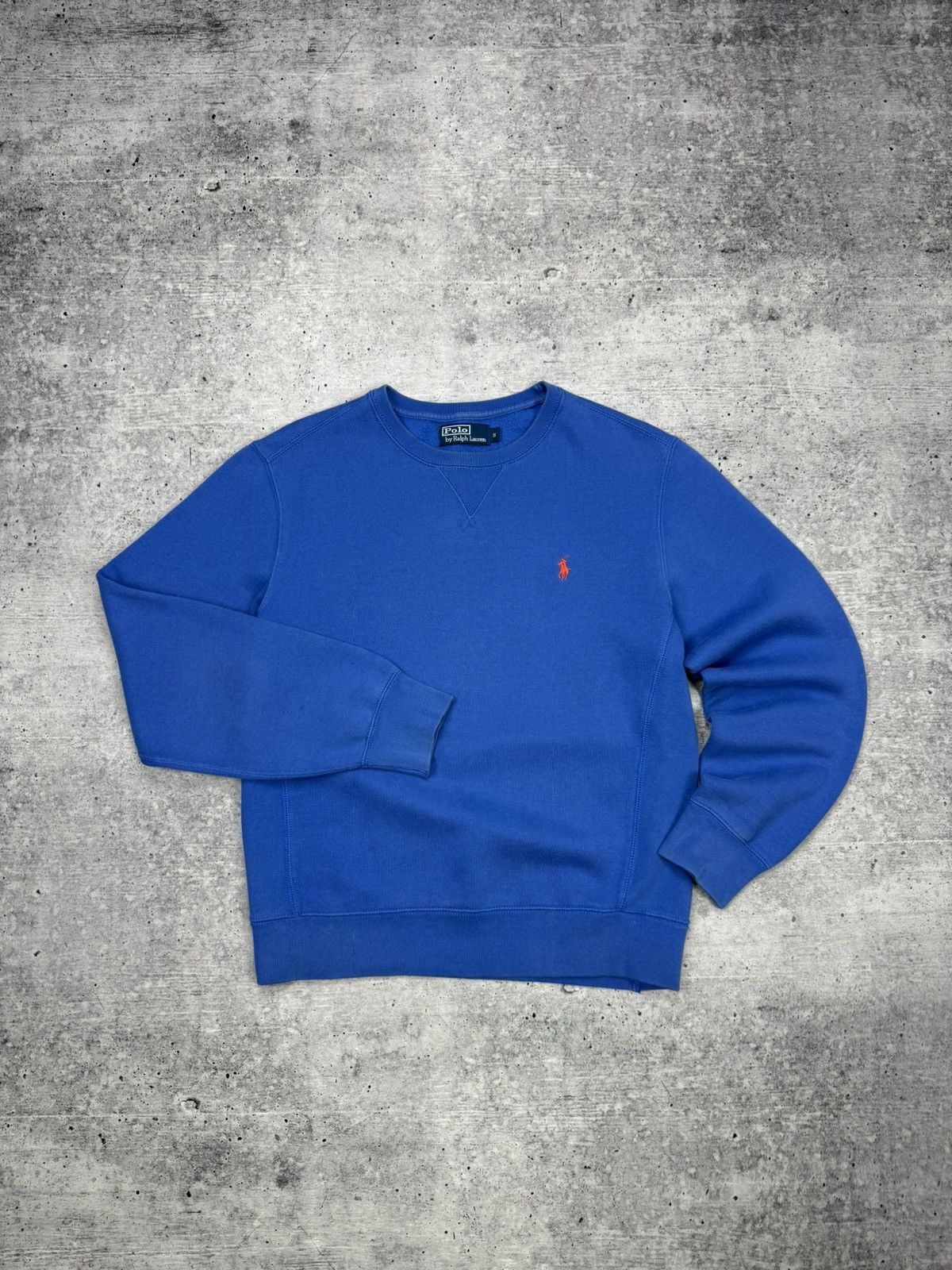 Polo Ralph Lauren × Vintage Vintage Ralph Lauren 90’s Y2K Style Blue American Sweatshirt Size US S / EU 44-46 / 1 - 1 Thumbnail