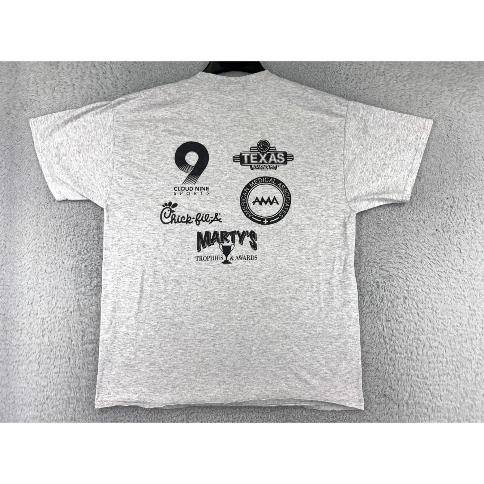 Vintage Knights Defend The Kingdom Shirt Mens XL Gray Short Sleeve Crew Neck T-Shirt Logo, Outdoor, Retro, Sports Size US XL / EU 56 / 4 - 2 Thumbnail
