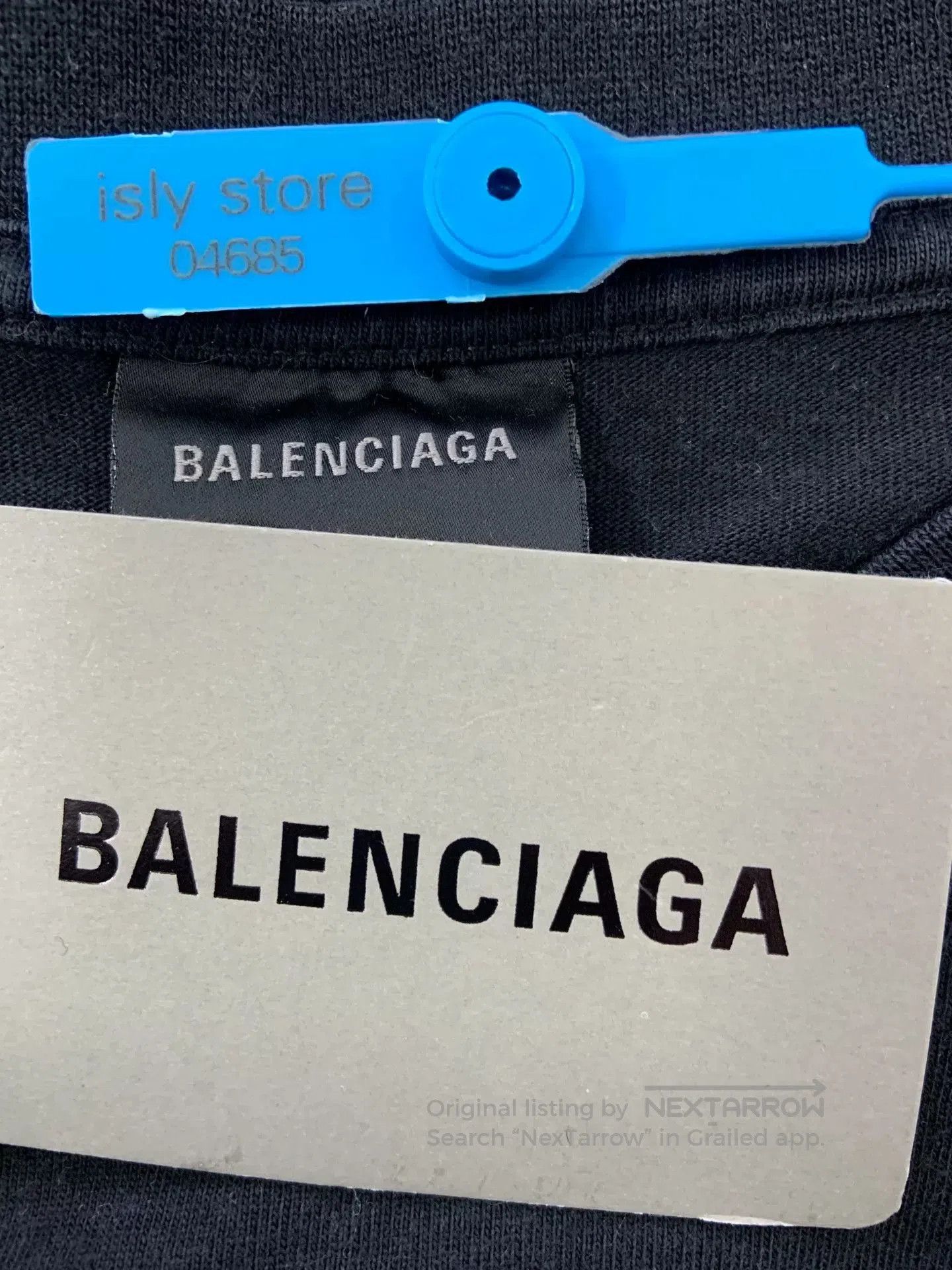 Balenciaga Balenciaga Letter Print Crew Neck Black T-Shirt. Size XS / US 0-2 / IT 36-38 - 4 Thumbnail
