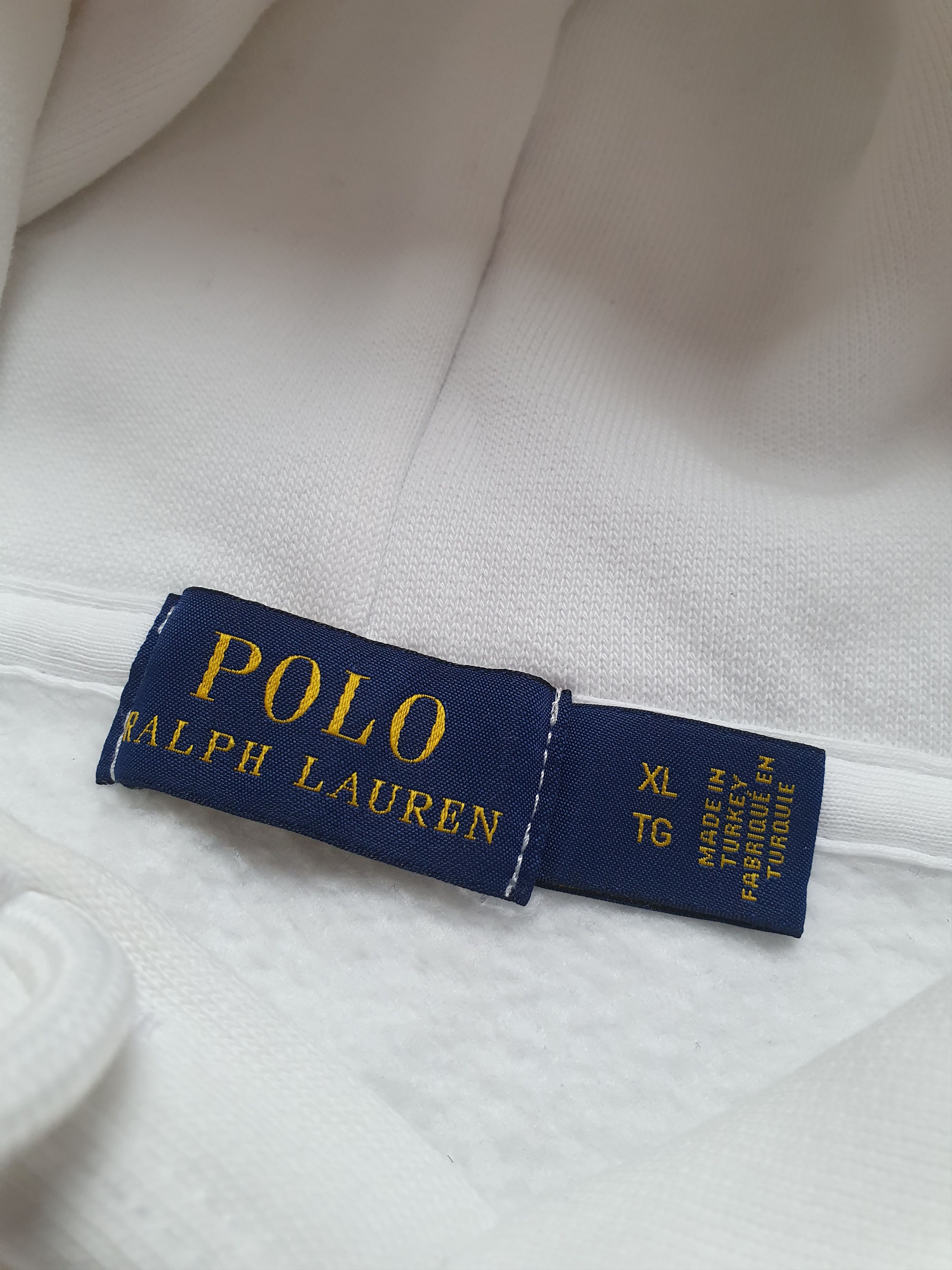 Polo Ralph Lauren Vintage White Polo Ralph Lauren Woman Big Logo Hoodie Size XL / US 12-14 / IT 48-50 - 8 Thumbnail