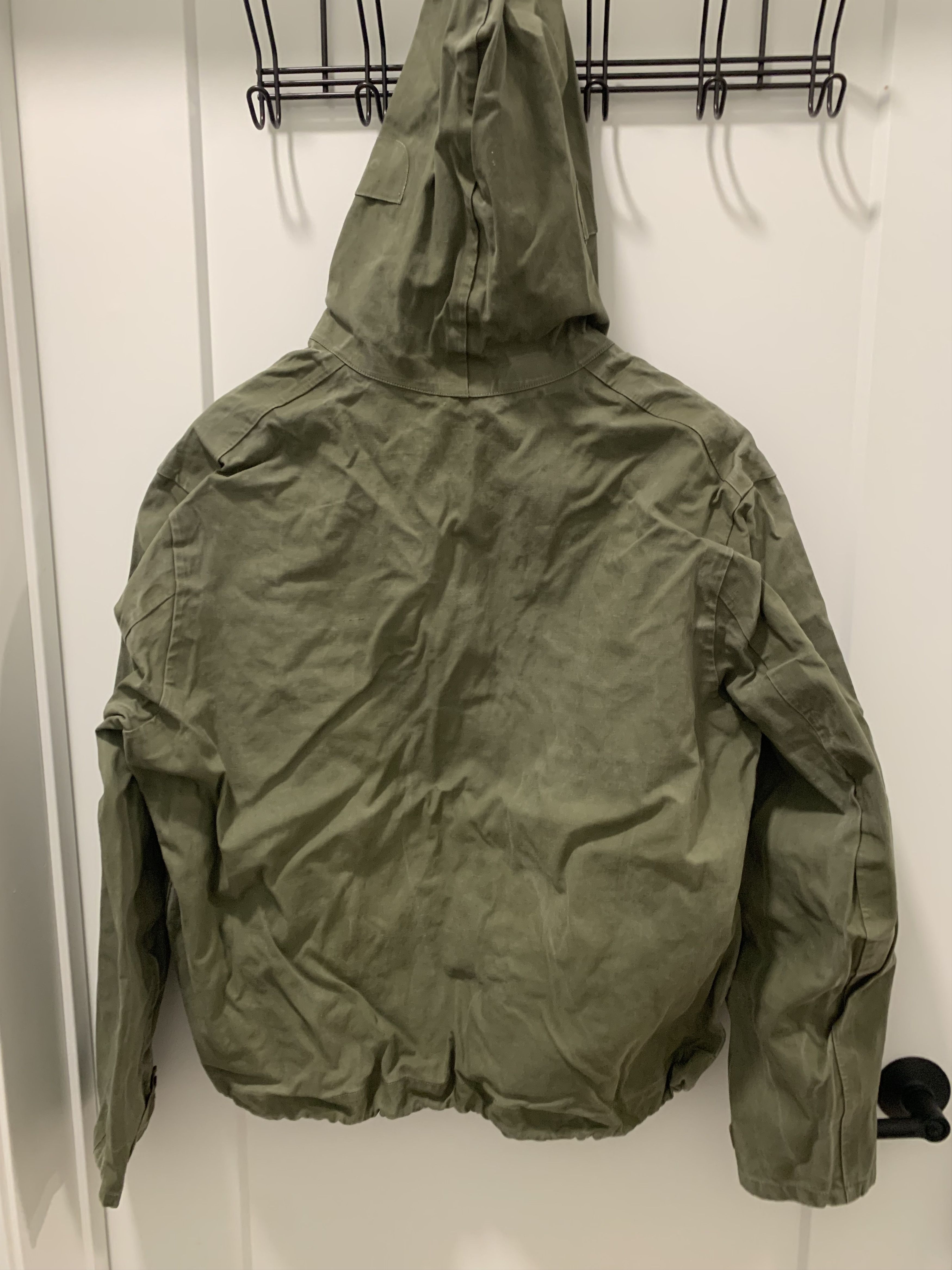 Vintage super rare vintage ww2 army hoodie usn waterproof design Size US L / EU 52-54 / 3 - 2 Thumbnail