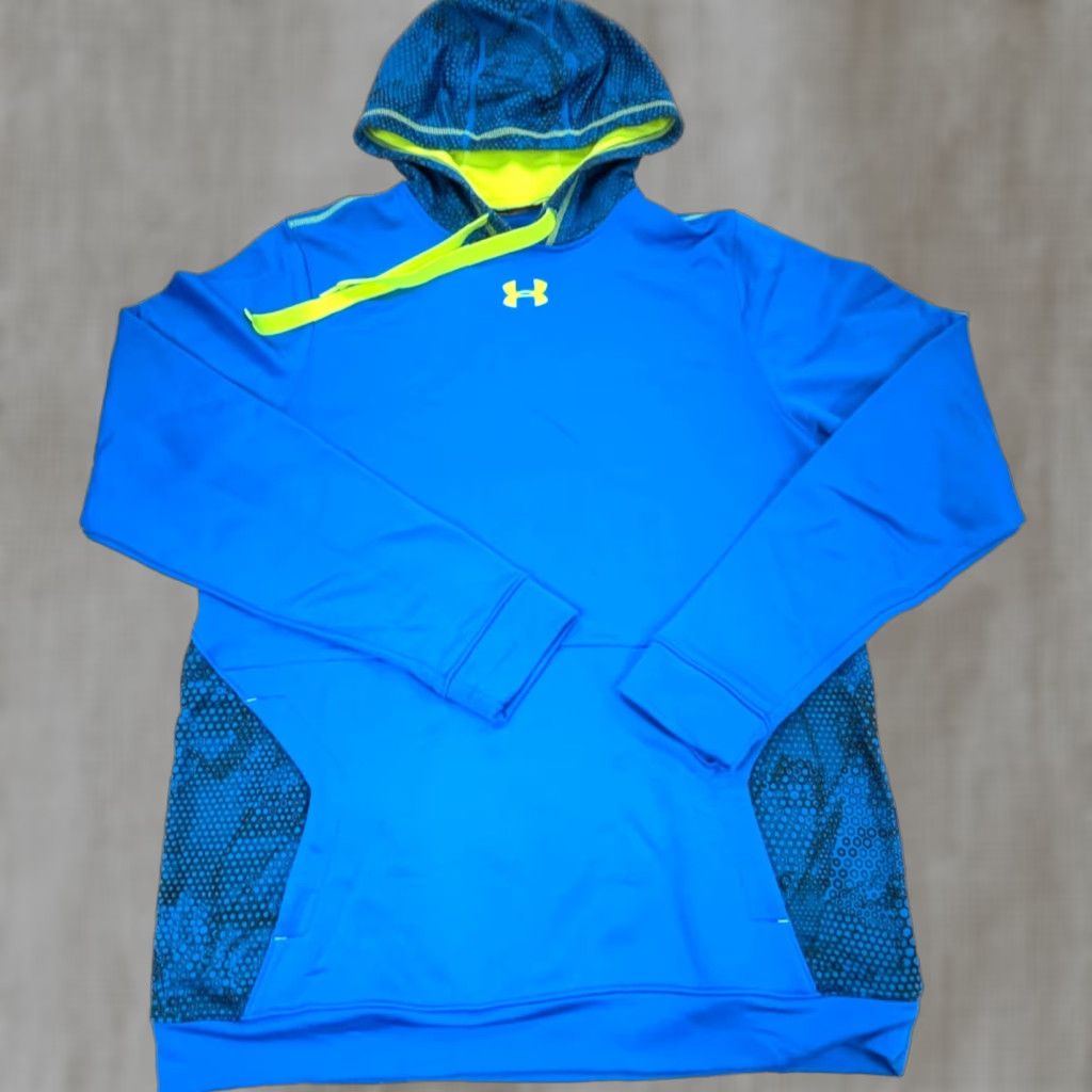 Under Armour Under Armour Hoodie Men M Blue Sweatshirt Pockets Logo Fleece Pullover Regular Casual Sports Modern 90s? Size US M / EU 48-50 / 2 - 1 Thumbnail
