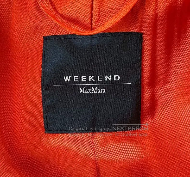 Max Mara Max Mara Orange Double-breasted Coat Size XXS / US 00 / IT 34 - 5 Thumbnail