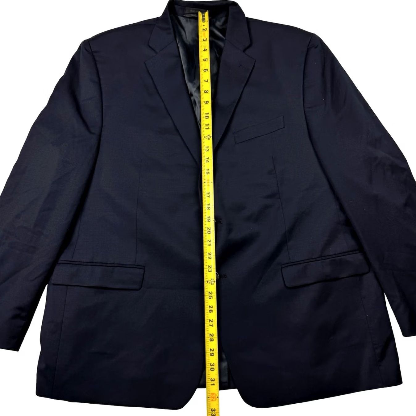 Ralph Lauren VINTAGE Ralph Lauren LRL Blazer Men 2-Button Wool Navy Blue 50R Notch Lapel 50R Mens Size 50R - 6 Thumbnail