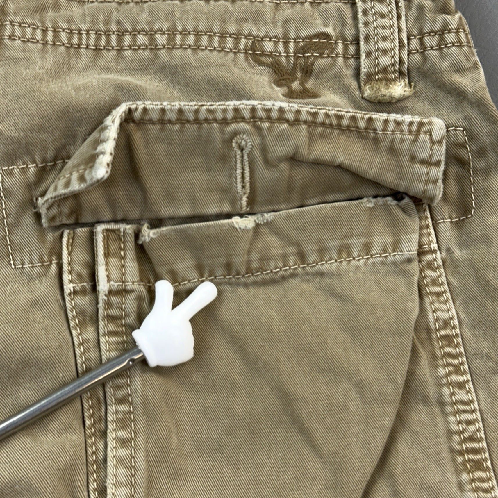 American Eagle Outfitters VINTAGE American Eagle Shorts Mens 28 Canvas Military Utility Cargo Y2K Beige Bagged? (Wait) Size US 28 / EU 44 - 7 Thumbnail