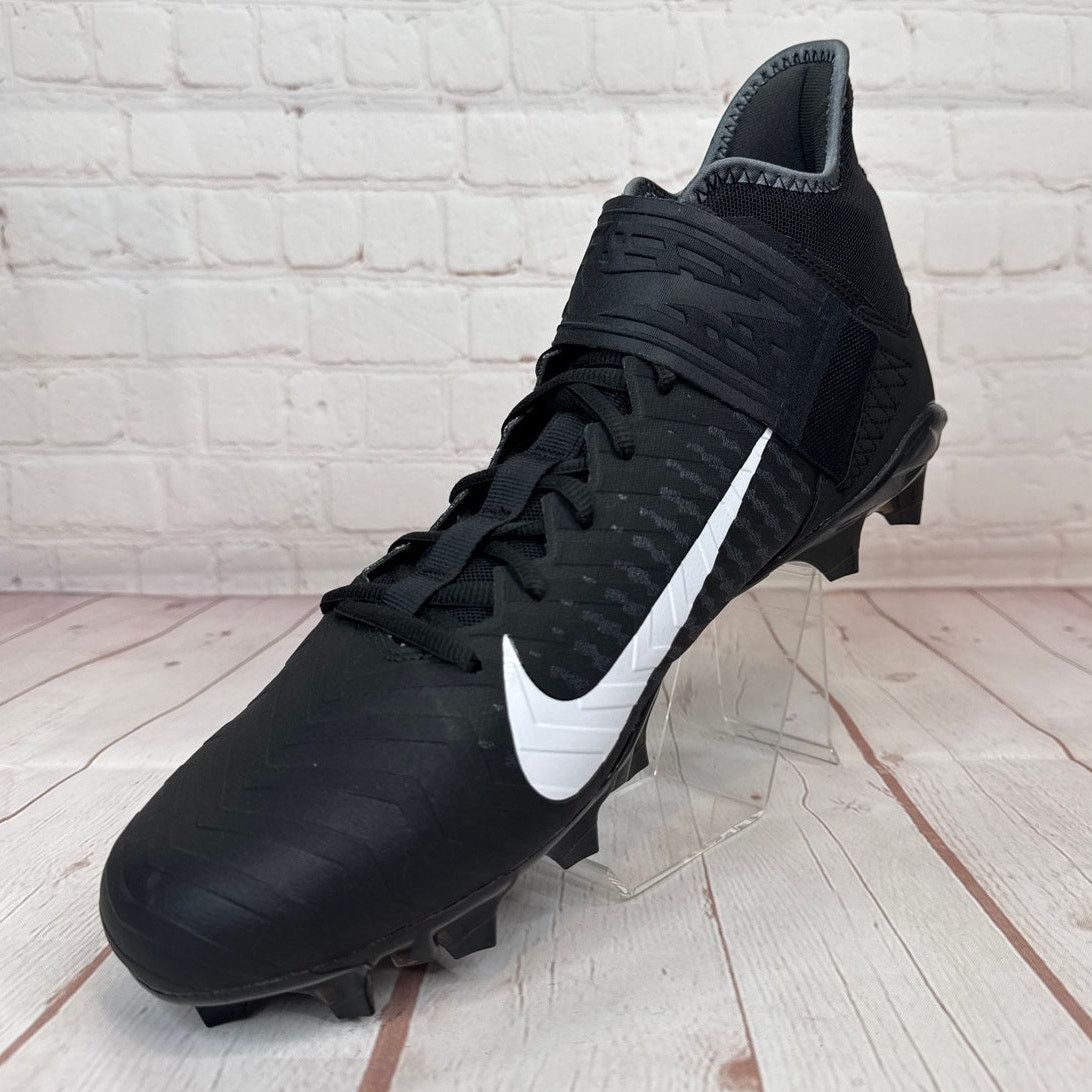Nike Nike Alpha Menace Pro 2 Mid Black White Football Cleats Size US 13 / EU 46 - 4 Thumbnail