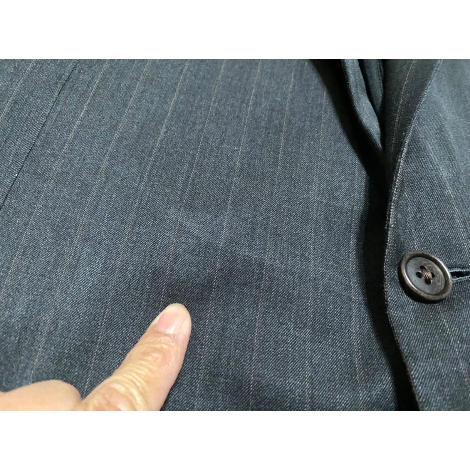 Brooks Brothers Brooks Brothers Blazer Mens 46 Wool Gray Striped Two-Button Single-Breasted Jacket Size US XXL / EU 58 / 5 - 6 Thumbnail