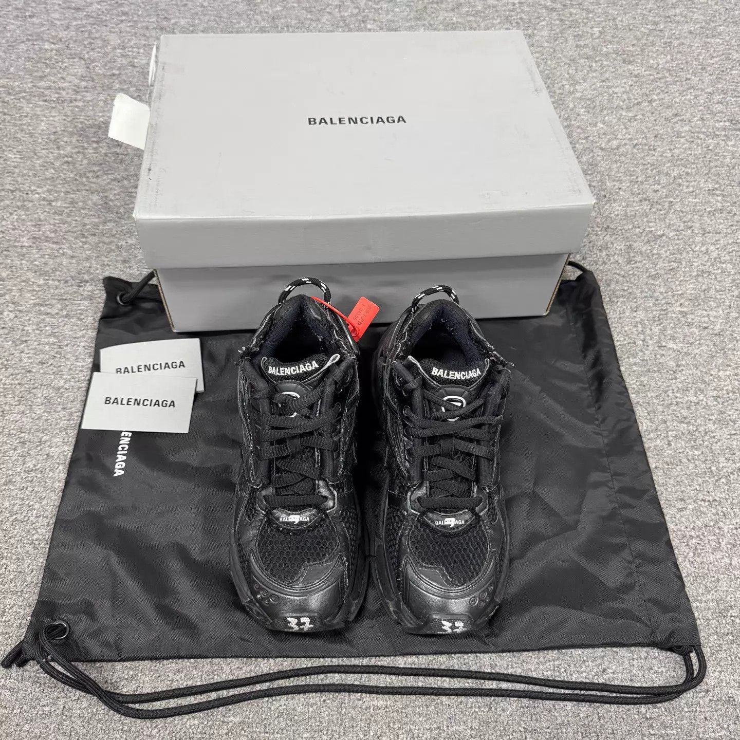 Balenciaga Balenciaga Black Runner 37 99 New w/Box Size US 6.5 / IT 36.5 - 3 Thumbnail