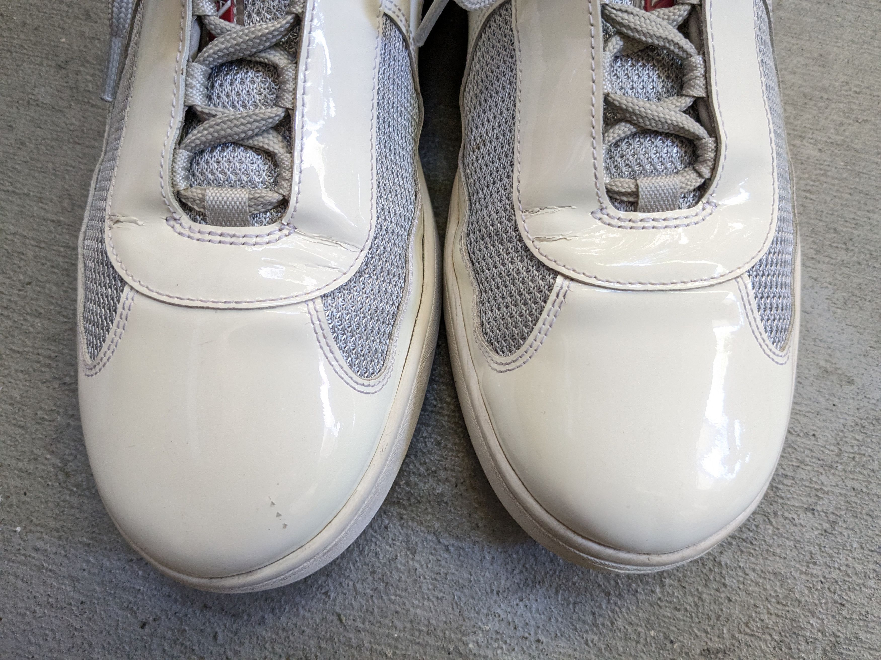 Prada Prada America's Cup White Patent Leather 8 Low Silver Red Size US 8 / EU 41 - 5 Thumbnail