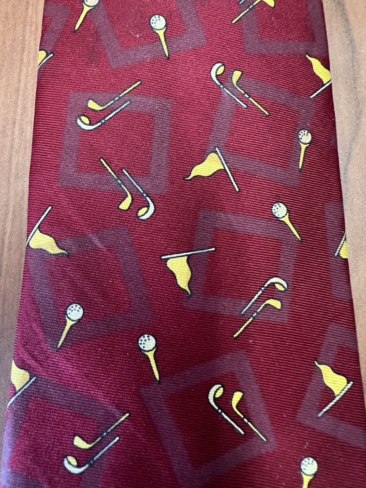 Other Cacharel Silk Necktie Golf Print Italy Vintage Tie WPL 13303 Size ONE SIZE - 2 Thumbnail