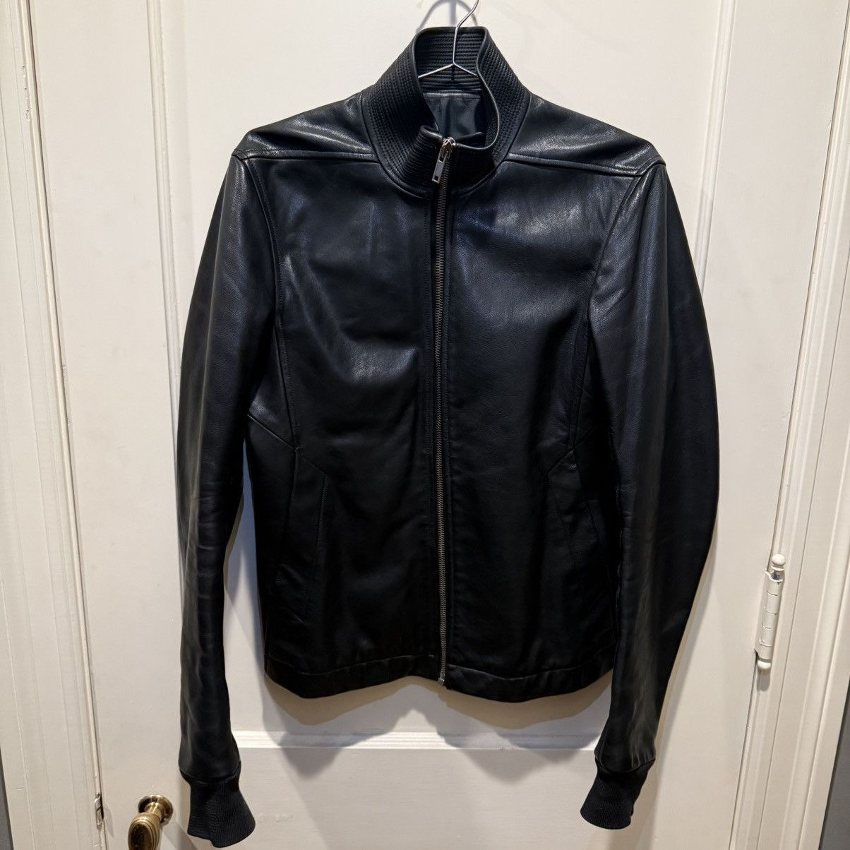 Rick Owens Rick Owens RU2763 Mainline Calf Leather Bomber IT50 Size US S / EU 44-46 / 1 - 1 Thumbnail
