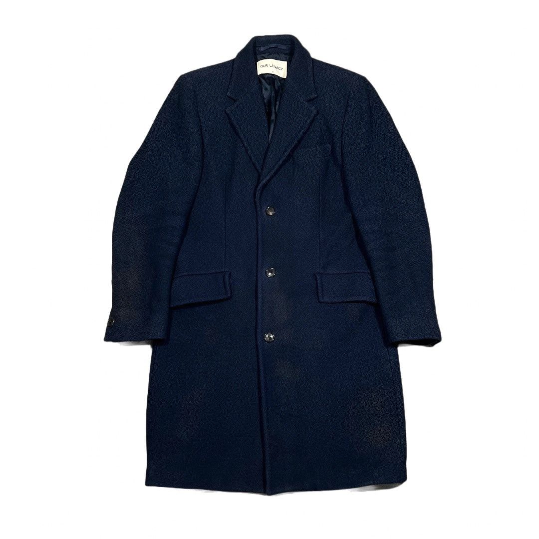 Our Legacy Our Legacy AW14 Navy Melton Coat Size US S / EU 44-46 / 1 - 7 Thumbnail