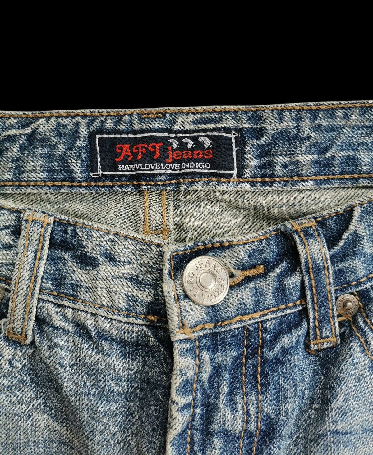 Tornado Mart Africa Taro Jeans Flared Clawmark Whiskering Style Tornado Size US 30 / EU 46 - 6 Thumbnail