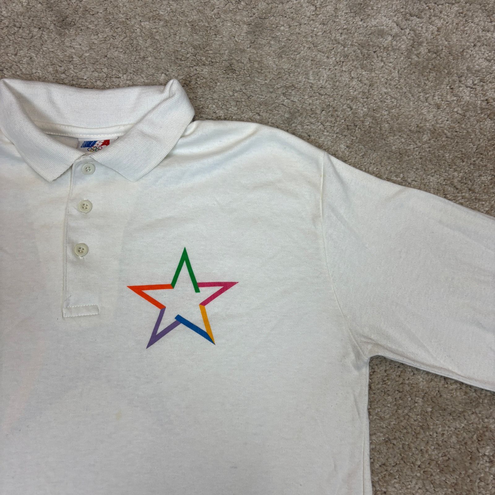 Levi's × USA Olympics × Vintage Vintage Levi's 1986 Olympics Long Sleeve Polo Shirt Men's L Size US L / EU 52-54 / 3 - 2 Thumbnail