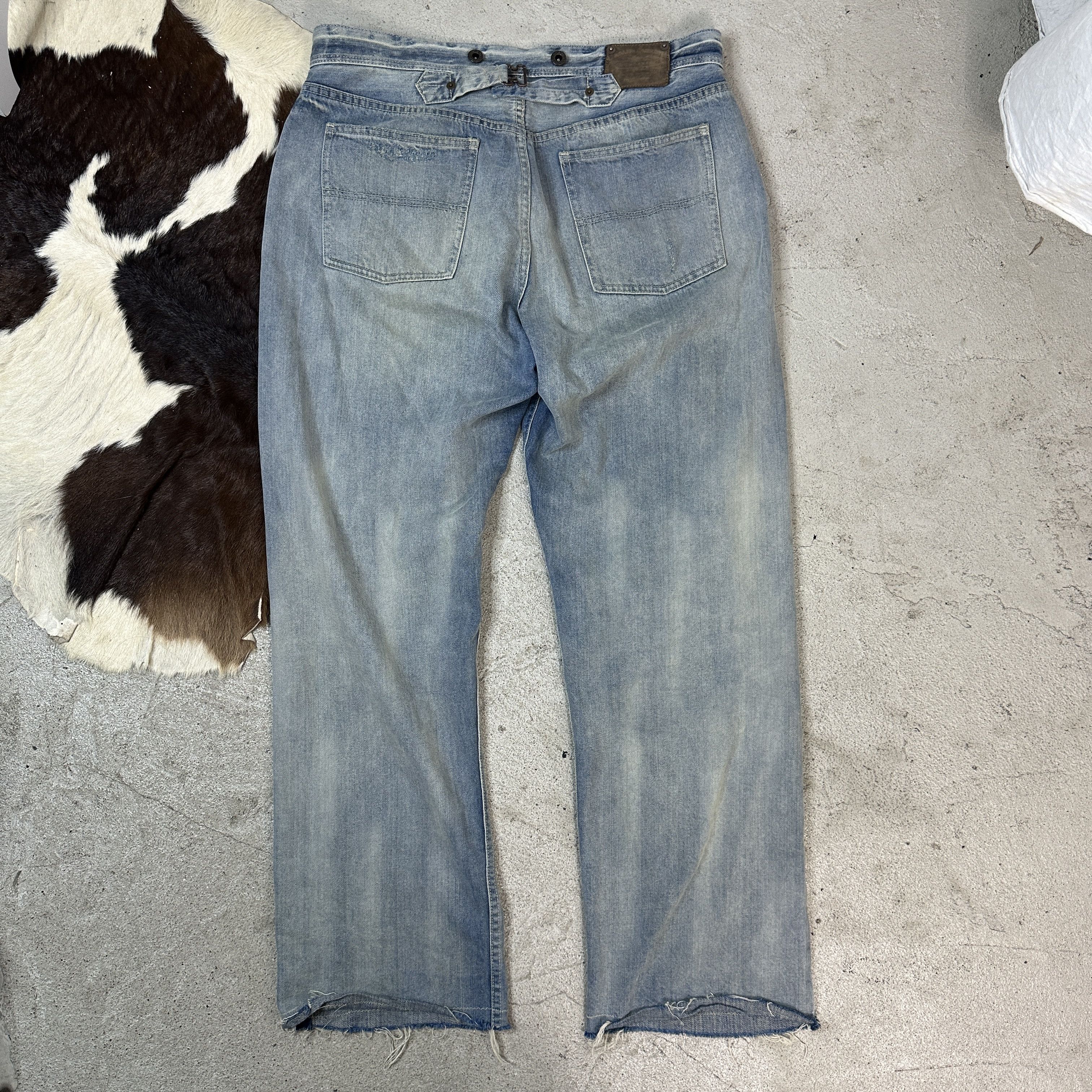 Ralph Lauren × Vintage Vintage Ralph Lauren Wide Leg Jeans Size 24" / US 00 / IT 34 - 9 Thumbnail