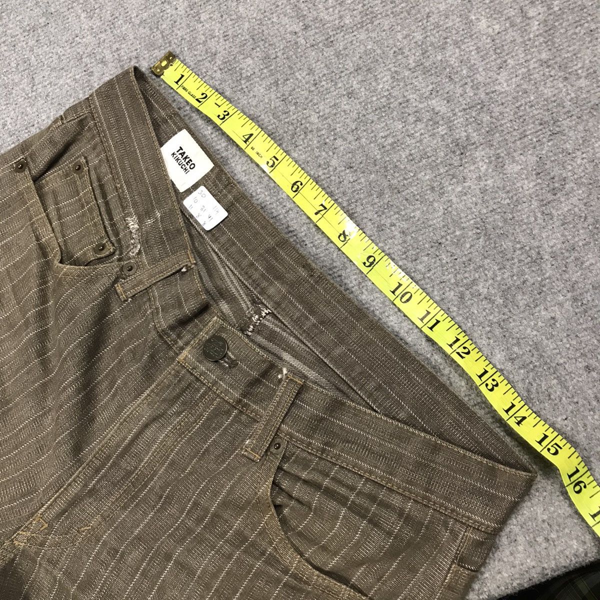 Japanese Brand × Takeo Kikuchi × Tornado Mart TAKEO KIKUCHI PATCHWORK BROWN PANTS JAPAN Size US 30 / EU 46 - 17 Thumbnail