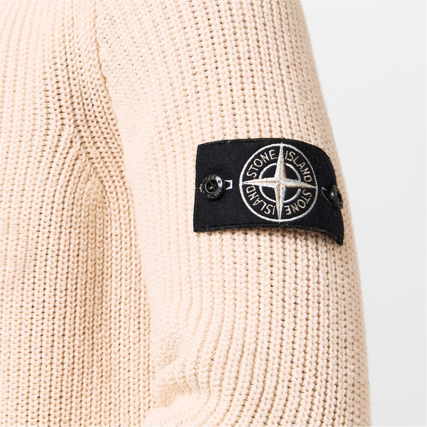 Stone Island o1g2r1mq0526 Compass Knit Jumper in Beige Size US S / EU 44-46 / 1 - 5 Thumbnail