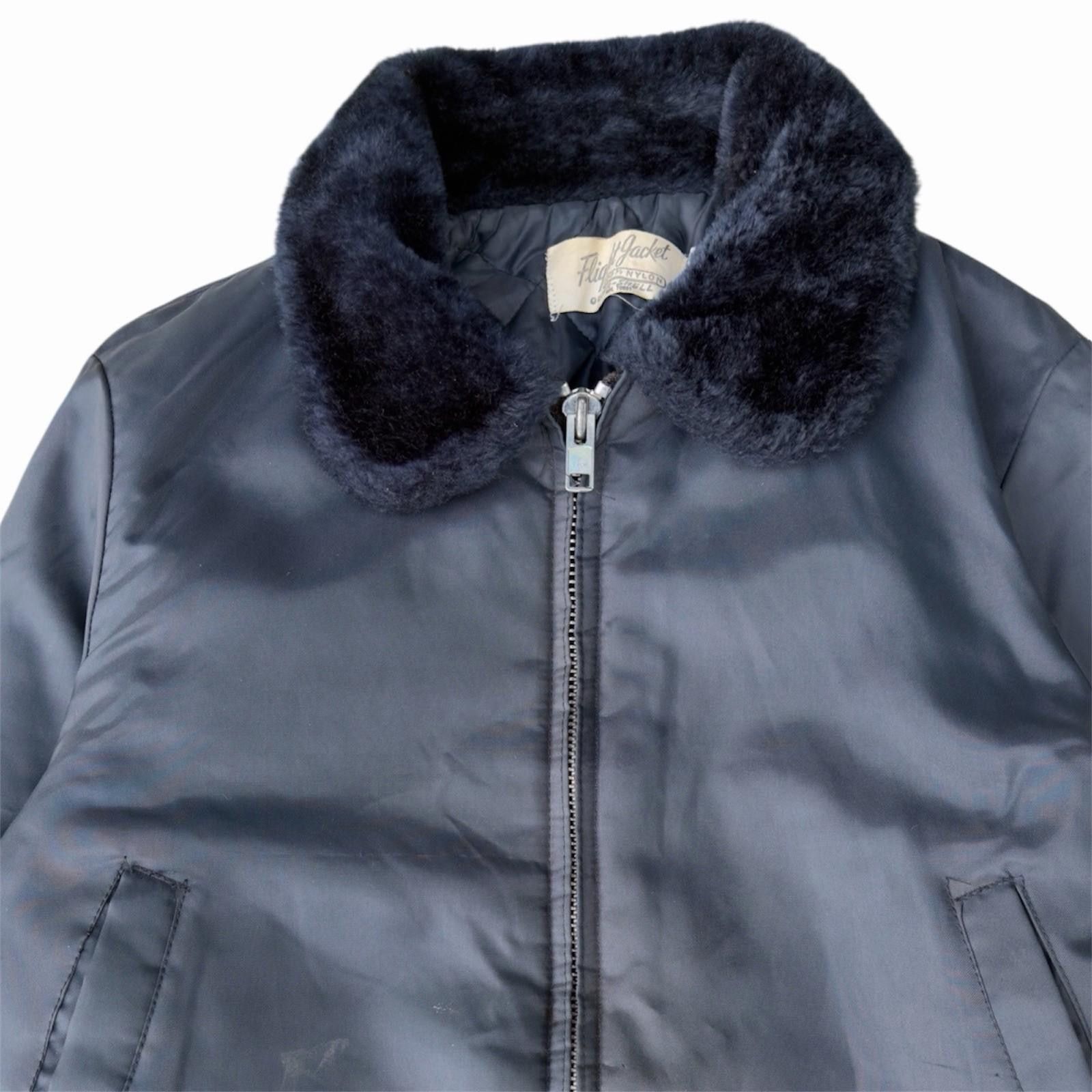 Other Flight Jacket Outer Shell Quilted Liner Blue Nylon Small Size US L / EU 52-54 / 3 - 4 Thumbnail