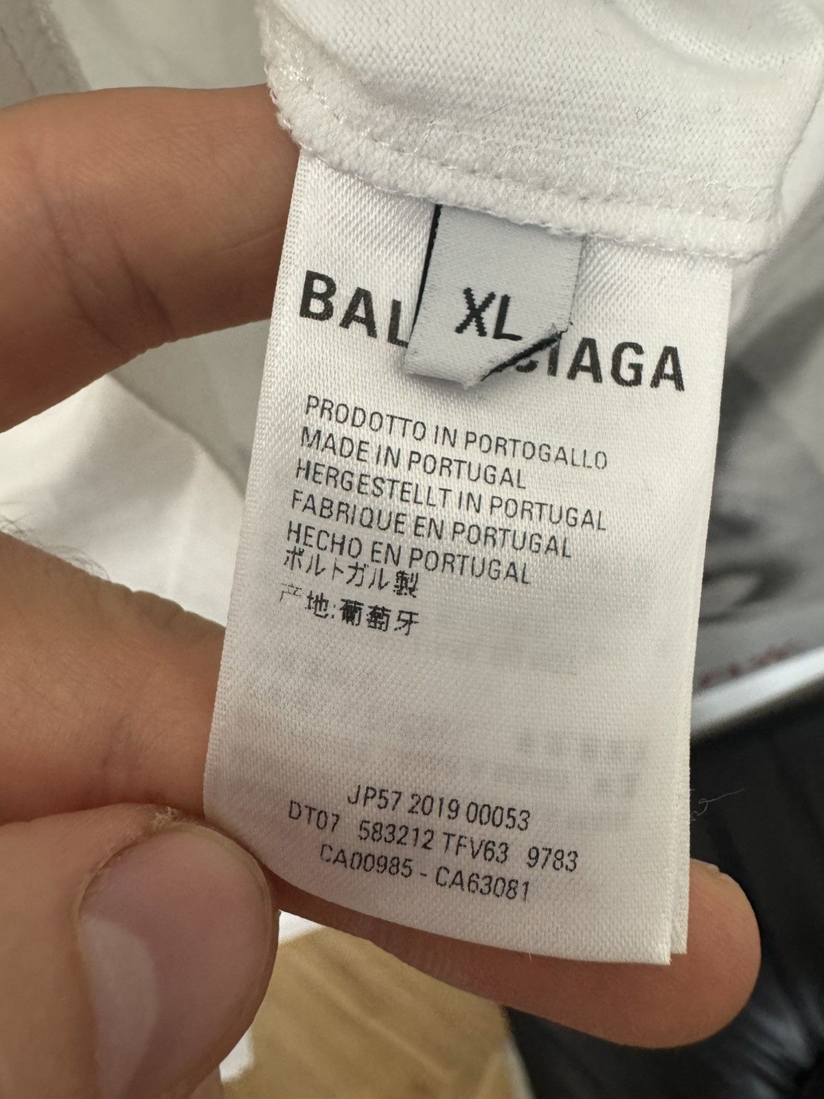 Balenciaga SS19 Balenciaga Lipstick Hand Print Logo Tee Boxy Designer Size US XL / EU 56 / 4 - 4 Thumbnail