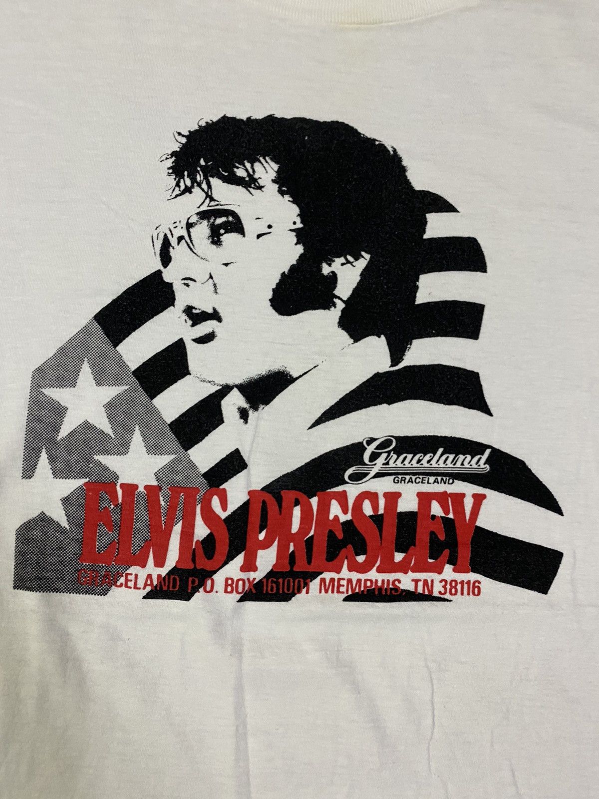Band Tees Vintage Graceland Elvis Presley T-Shirt Size US M / EU 48-50 / 2 - 6 Thumbnail