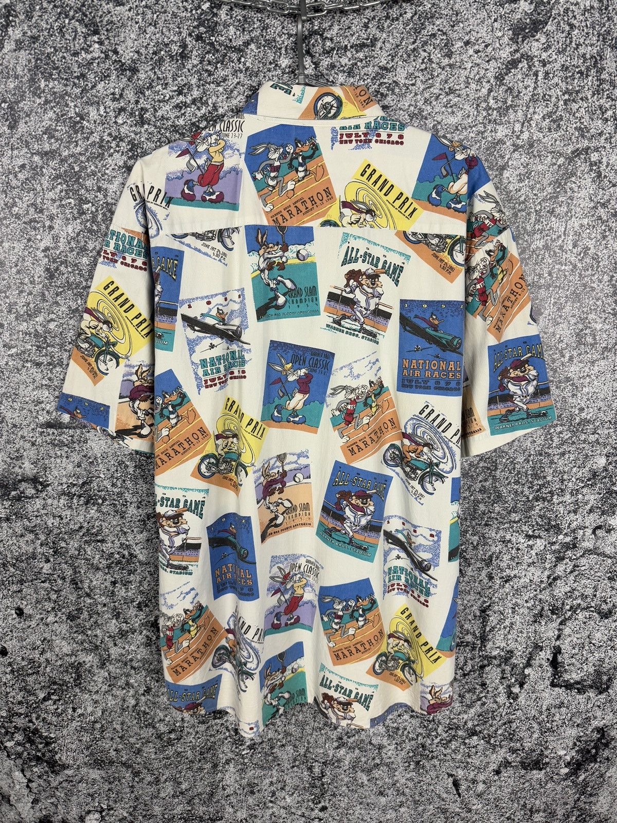 Warner Bros Rare Vintage 1993 Warner Bros Short Sleeve Shirt Bunny Taz Size US M / EU 48-50 / 2 - 10 Thumbnail