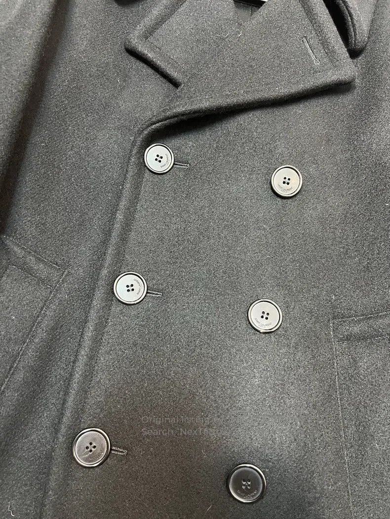 Saint Laurent Paris Saint Laurent Paris Large Collar Black Double Breasted Woo Size US M / EU 48-50 / 2 - 4 Thumbnail