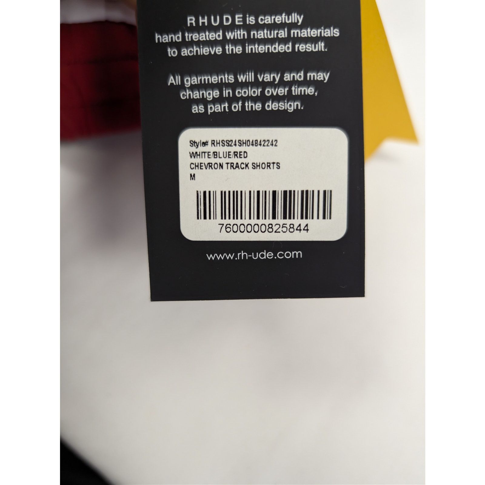 Rhude o1rshd1 CC20 Chevron Track Shorts in White/Blue/Red Size US 32 / EU 48 - 19 Thumbnail