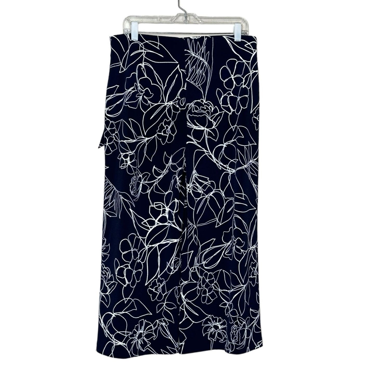 Joseph Ribkoff Joseph Ribkoff blue white wide leg belted crop pants size 14 Size 36" / US 14 / IT 50 - 12 Thumbnail