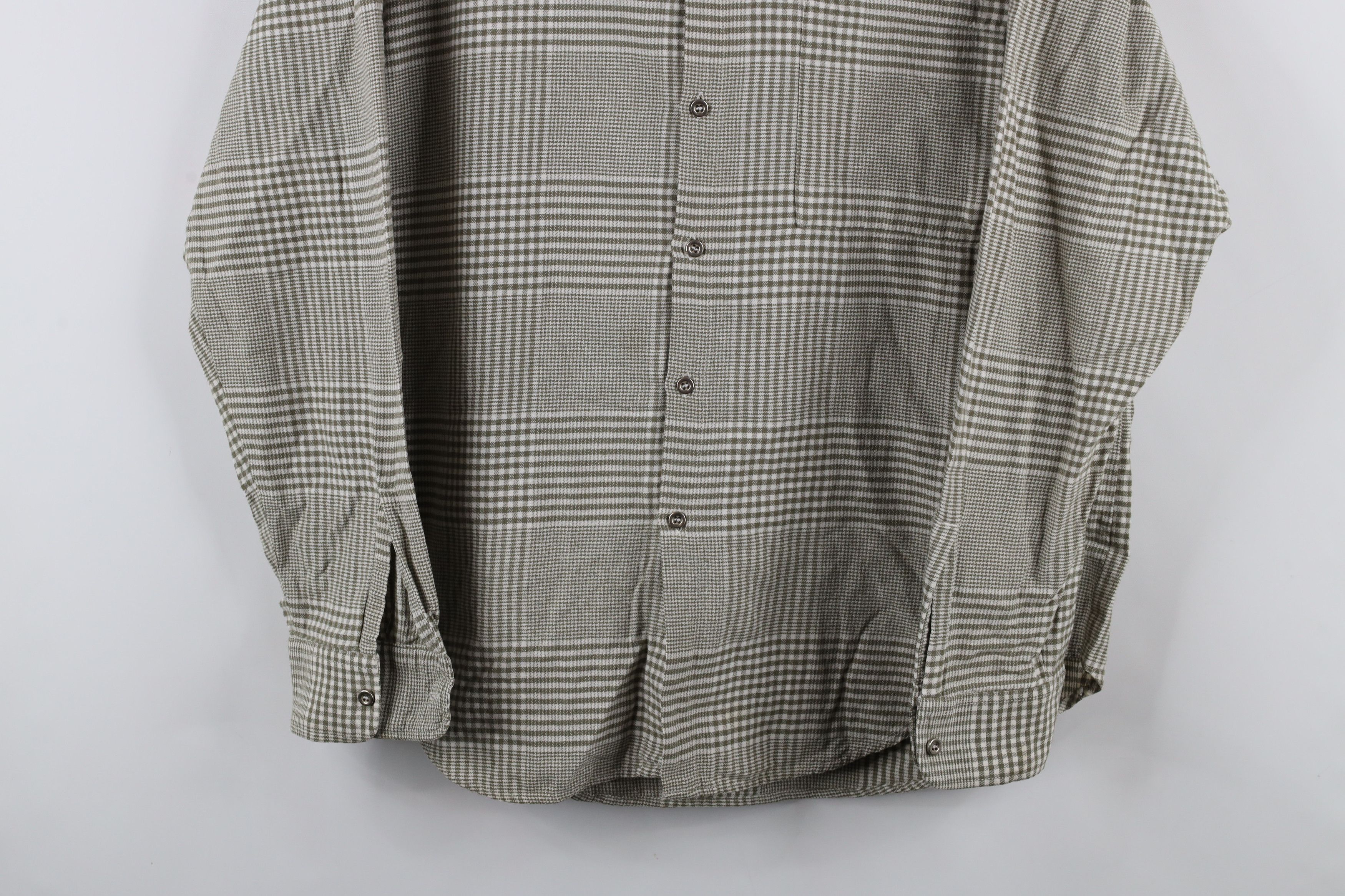 Vintage Vintage 90s Streetwear Houndstooth Flannel Button Shirt Size US M / EU 48-50 / 2 - 3 Thumbnail