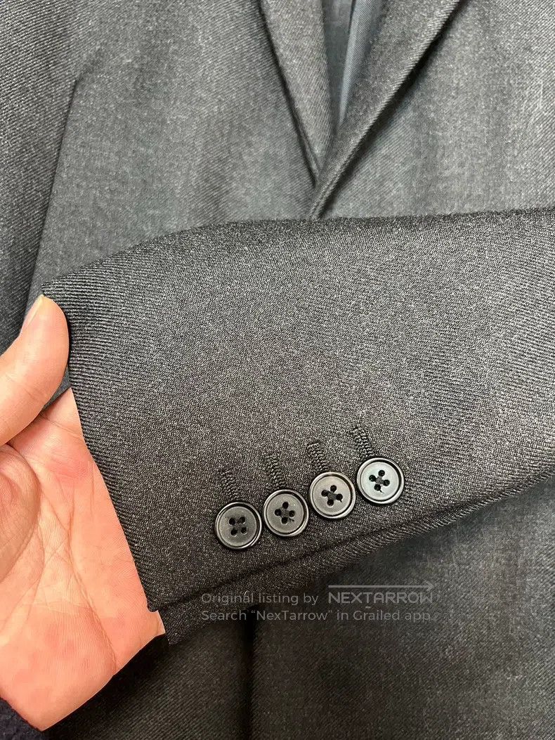 Saint Laurent Paris Saint Laurent Paris Dark Gray Two-button Wool Blazer Size US M / EU 48-50 / 2 - 5 Thumbnail