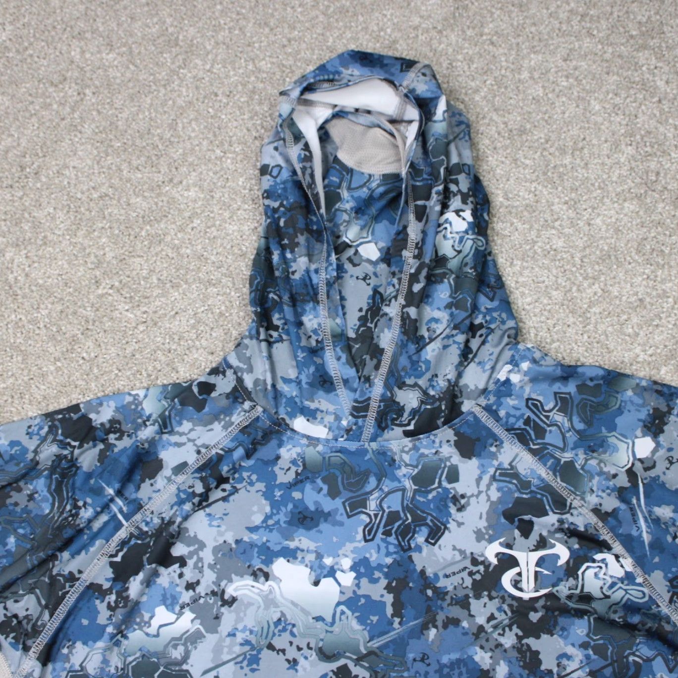 Vintage True Timber Hoodie Mens XL Blue Camo Ragewater Pullover Hooded Shirt Long Sleeve Camouflage Fish Style 90s (if applicable) Mens Size US XL / EU 56 / 4 - 5 Thumbnail