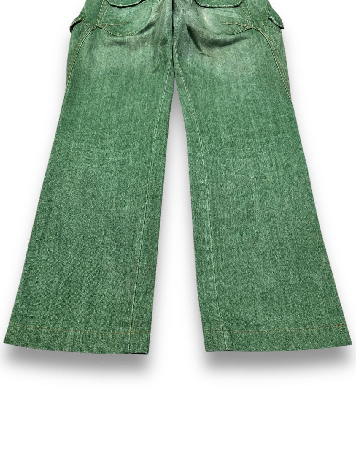 Issey Miyake Avant-Garde Griffin Studio Okinawa Faded Jeans Made in Italy Size US 31 - 15 Thumbnail